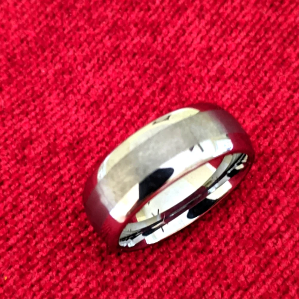COBALT WHITE METAL UNIQUE WEDDING BAND